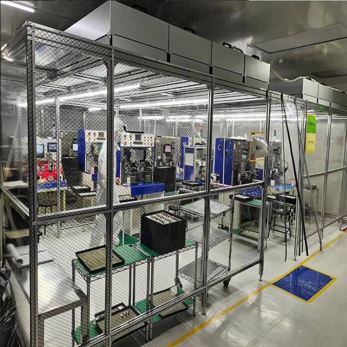 網格簾潔凈棚效果圖